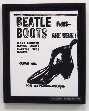 Botas Beatle Andy Warhol Pinturas al óleo